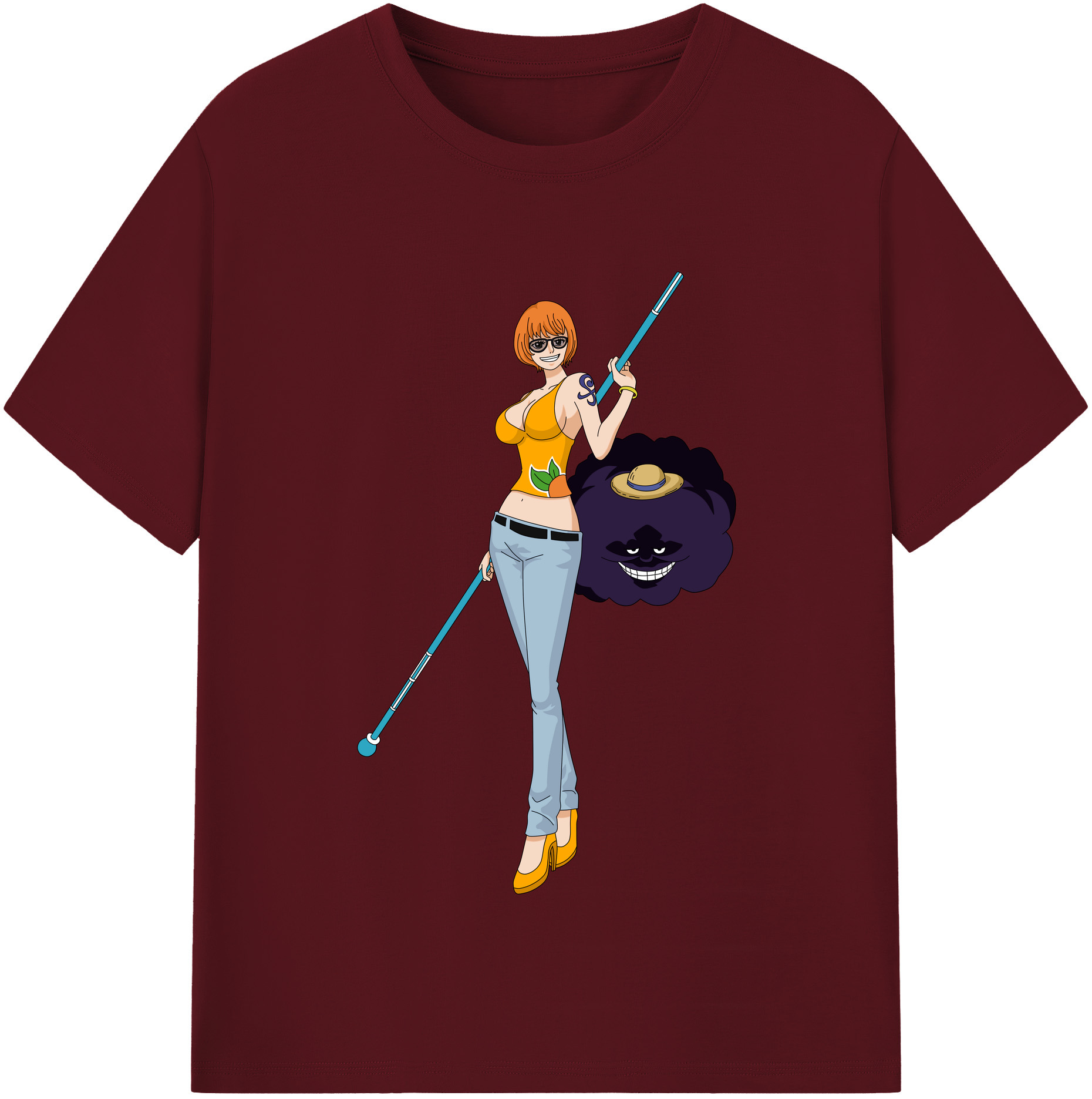 ワンピース ナミ ONE PIECE Nami 綿100％半袖Tシャツ（フロントプリント）